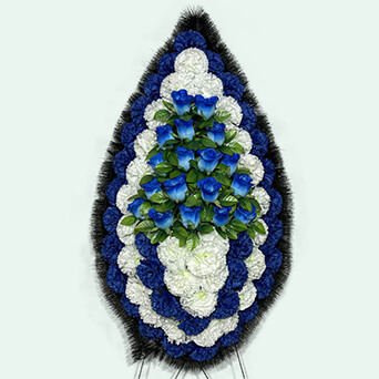 Венок из искусственных цветов